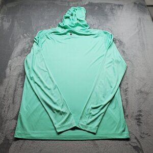 Sport-Tek UPF50 Hooded T-shirt Dink Responsibly Paddle Ball Graphic Men Sz L